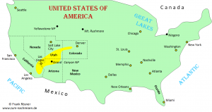 031 Übersichtskarte USA - bereistes Gebiet