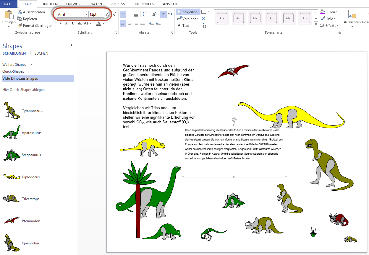 Kleine Schrift Visio Training